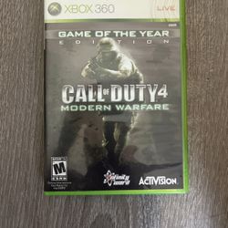 XBOX 360 CALL Of DUTY 4 MODERN WARFARE 