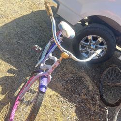 Purple Huffy Beach Cruiser