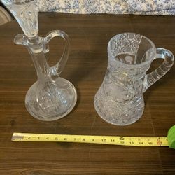 Antique Glass Decor Both For $10