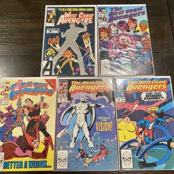 Marvel West Coast Avengers Comic Lot (White Vision)