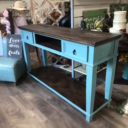 New teal green buffet/ tv Stand 