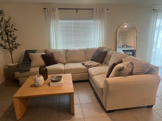 Beige Linen Couch For Sale