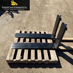 Class III Forklift Forks 45" Long 8" Wide x 1.5” Thin Plywood Lumber