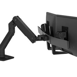 ($585 Retail) Ergotron – HX Dual Monitor Arm, VESA Desk Mount – for 2 Monitors Up to 32 Inches