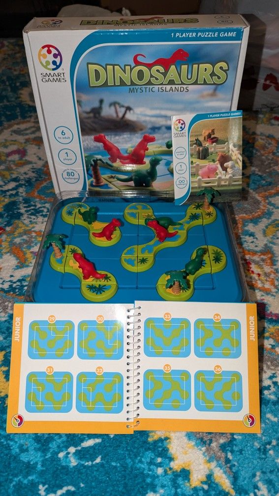 SmartGames Dinosaurs Mystic Islands Puzzle Game Ages 6 - Adult