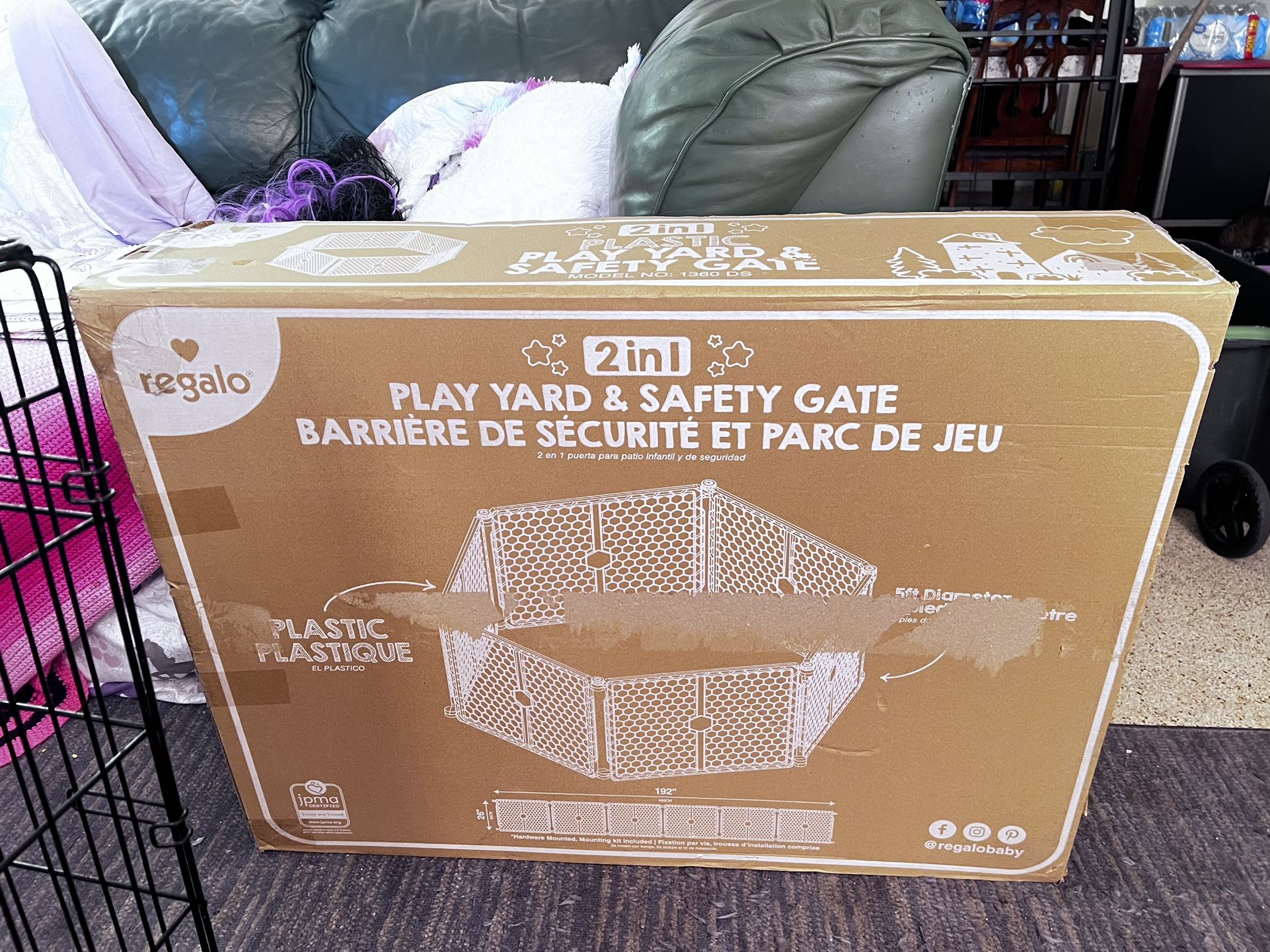Baby Gate Play Yard With Door