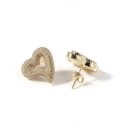 Gold Hollow Earrings 