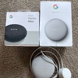 Three Google/Nest Home Mini Speaker