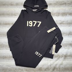 Essentials Fear Of God Iron 1977 Hoodie And Jogger Set