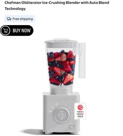 Licuadora Chefman Obliterator Ice-Crushing Blender with Auto Blend Technology
