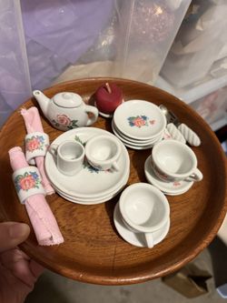 Kids Vintage Tea Set Ceramic 