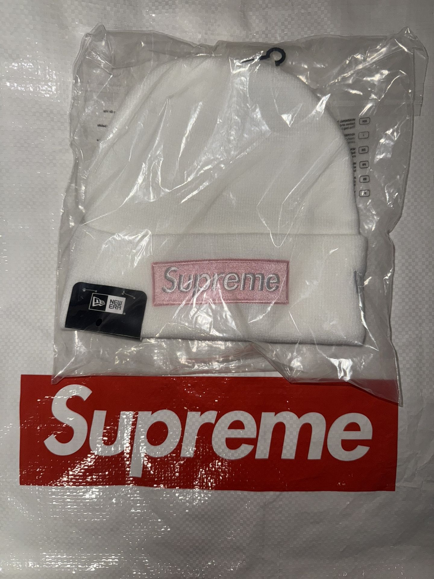 Supreme Box Logo Beanie White