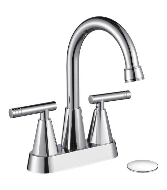 Cobbe Chrome Bathroom Faucet 2 Or 3 Hole Mount With Pop-up Drain New 
