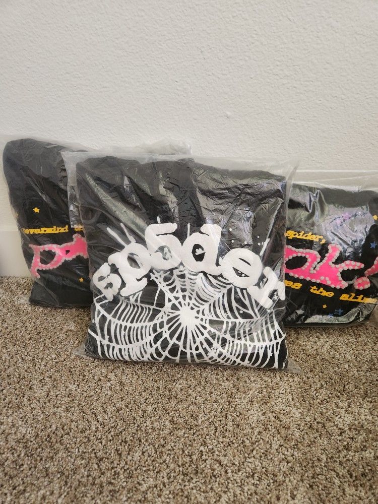 All 3 Sp5der Hoodies For $65