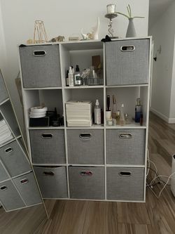 Cube Storage, With Fabric Bins