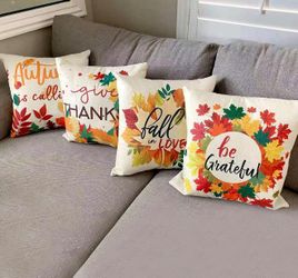 Brand New 4 PCS Fall Pillow 18x18inch