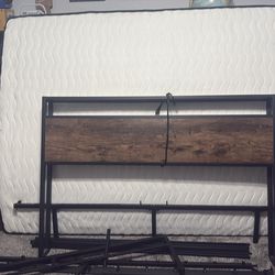 Queen mattress and bedframe