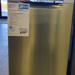 18" Recessed Handle Bosch Dishwasher