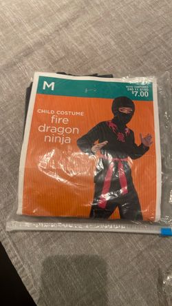 Fire dragon ninja child size medium