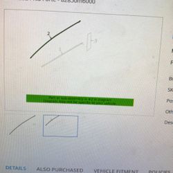 2019-24 Kia Forte Left Door Trim Molding