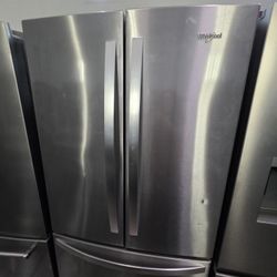 WHIRLPOOL FRENCH DOOR STAINLESS STEEL REFRIGERATOR 