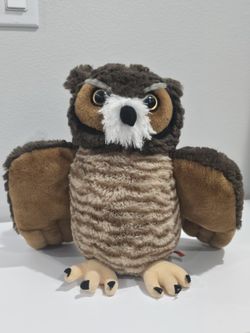 Wild Republic Great Horned Owl Plush Soft
