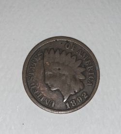 1892 INDIAN HEAD PENNY RARE