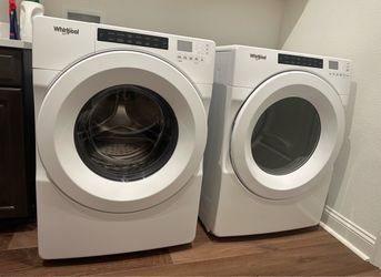 Whirlpool White Washer & Dryer (Less than a Year Old!)