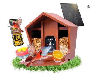 Brand new Smart Bird Feeder with Camera Solar Powered AI Identification 10,000+ Bird 2K UHD Video Live Instant Arrival Alerts and Real-Time Motion Det