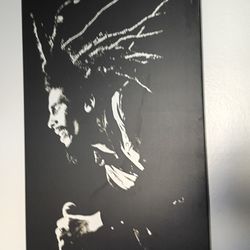 Bob Marley Canvas  Poster Great Condition 