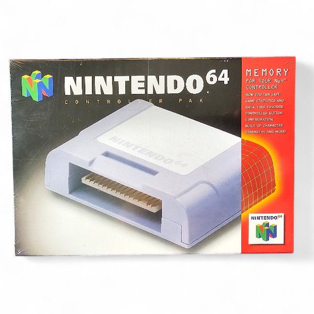 nintendo 64 controller pak Memory Card OEM authentic Sealed Box NIB