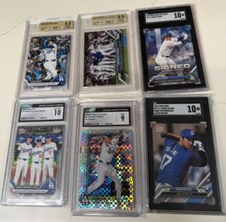Shohei Ohtani 6 graded cards