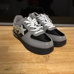 Bape Shoes Gray