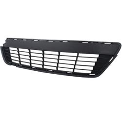 Bumper Grille For 2012-2014 Toyota Yaris Center Textured Black Plastic