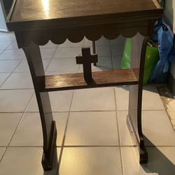 Prayer Table Vintage Wood