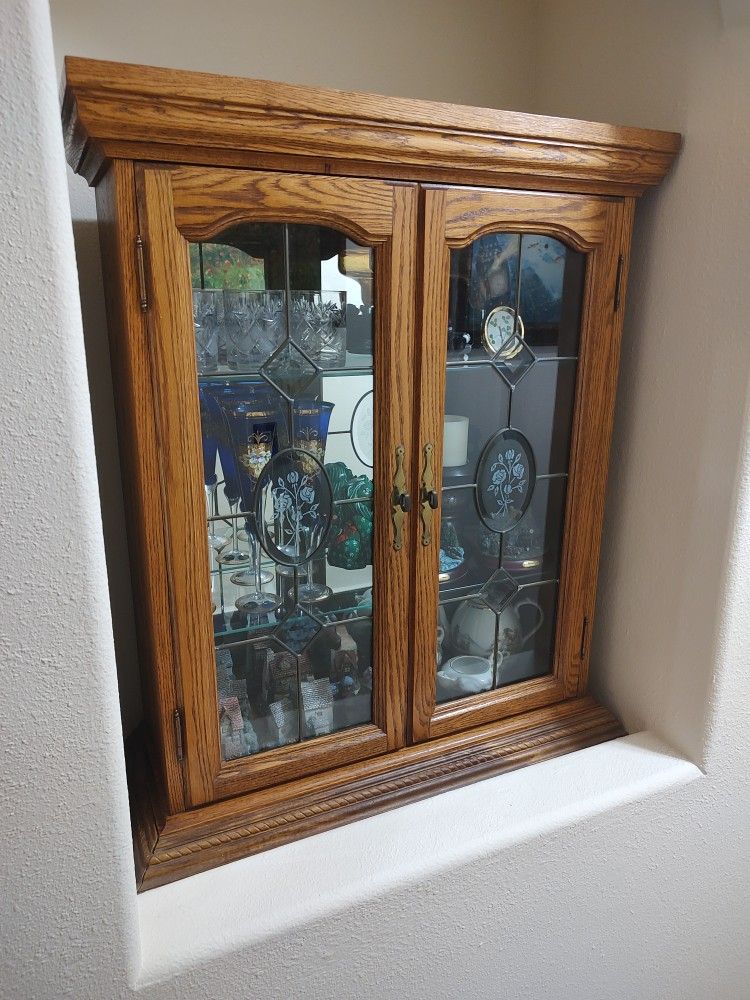 Solid Wood Display Cabinet