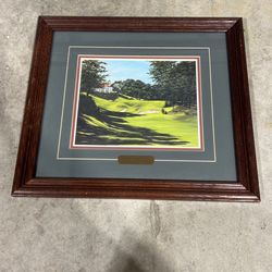 The Olympic Club 18th Hole Crystal Skelley Golf Print Frame 