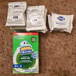 Toilet Bowl Drop-Ins(Blue Tablets)NIP