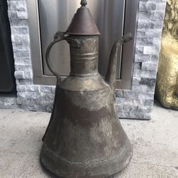 Vintage Egyptian Handcrafted Copper Kettle