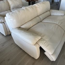 2 Piece Leather Sofa Set/ Reclining Sofa Set