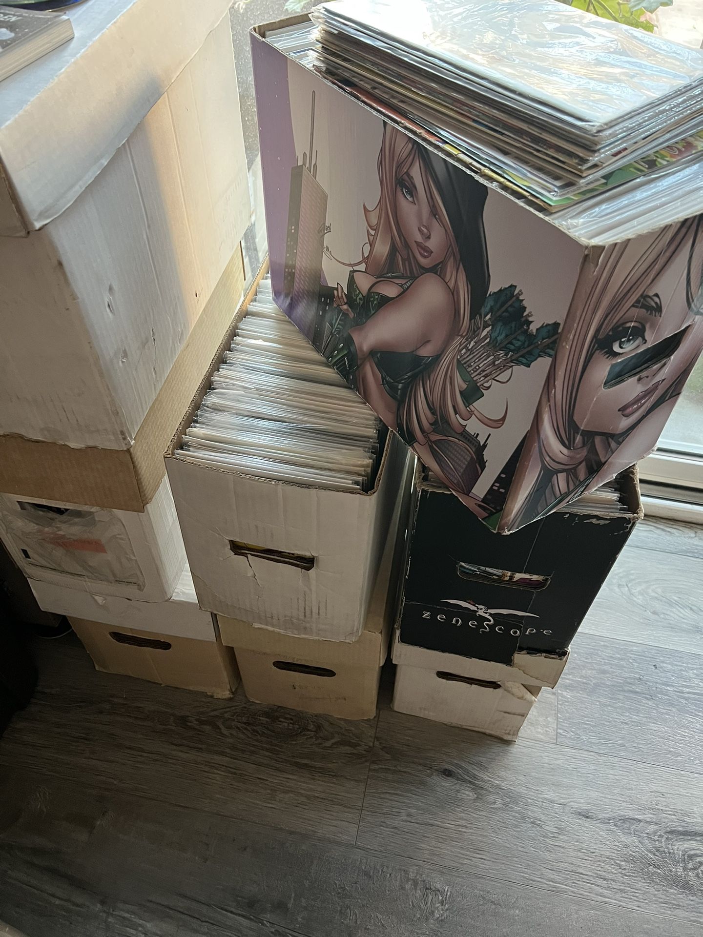 7 Boxes Of Comic Lot
