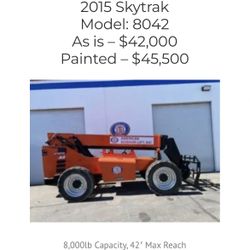 2015 Skytrack JLG 8042 8k 42’ Reach 