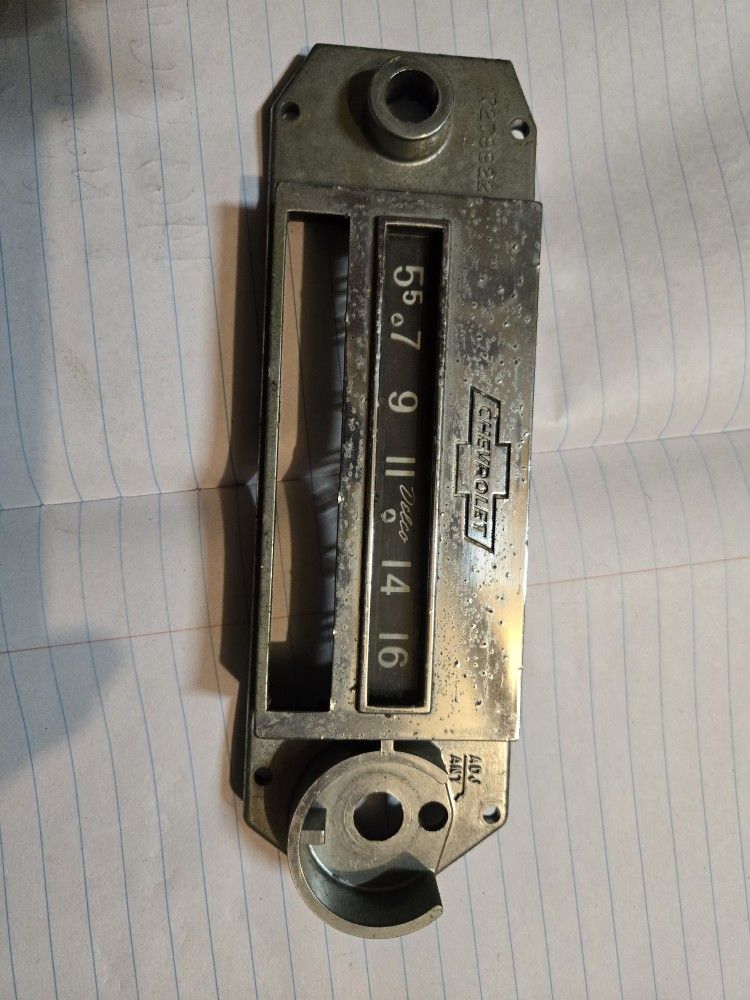 1(contact info removed) Chevy II Nova Corvair auto radio face