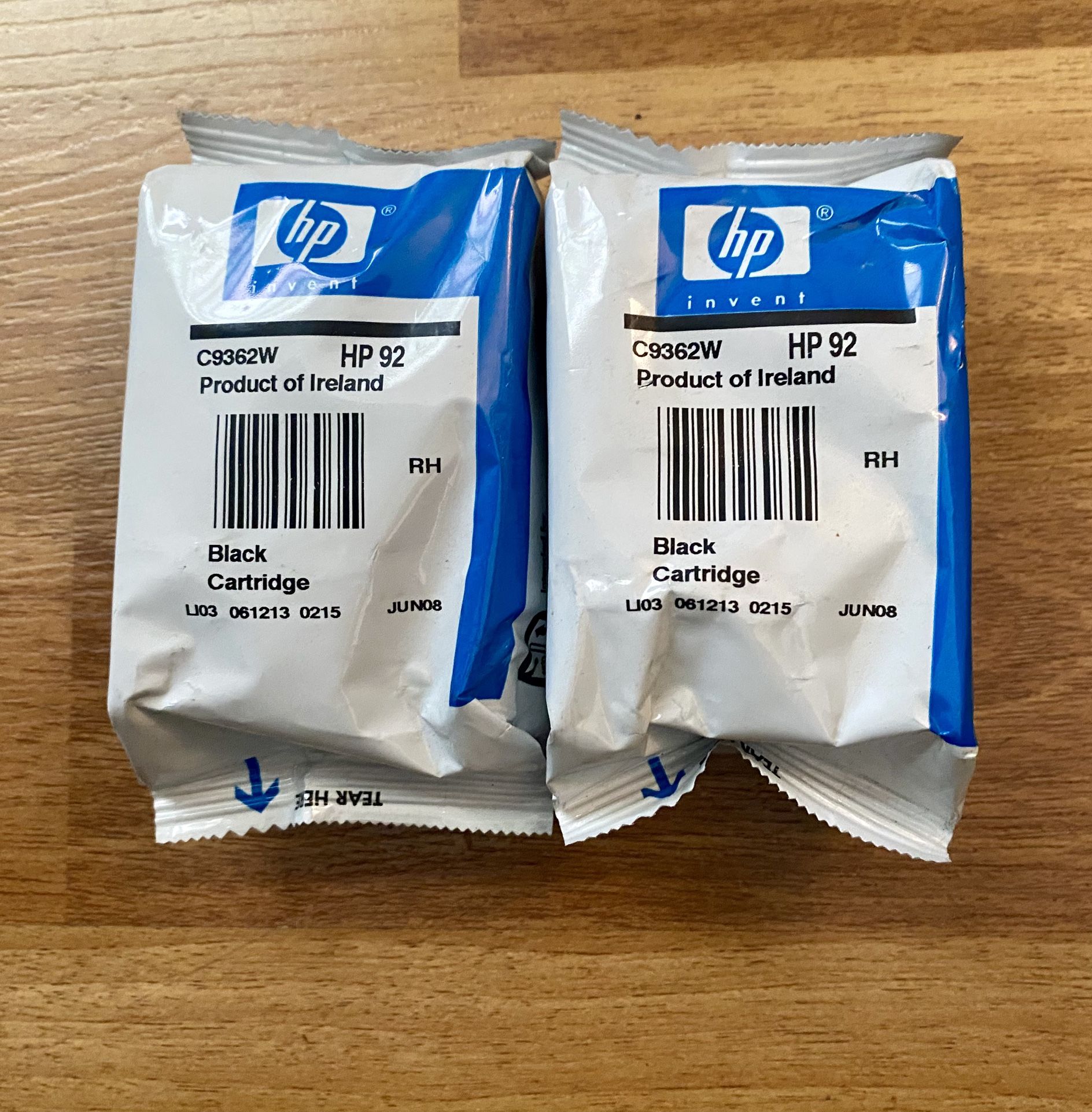 HP 92 Ink Cartridges- Black