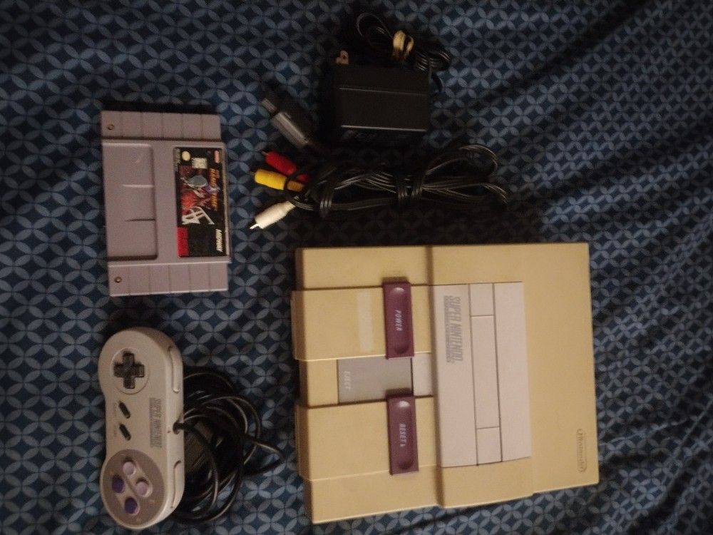 Authentic Original Super Nintendo Works Good Complete With Game No Offers No Trade 75th Ave Indian School Serious Buyers Only Please