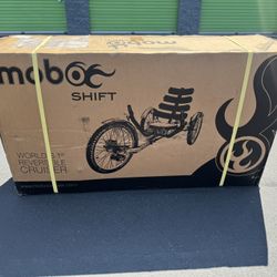 NEW Mobo Shift Reversible Three Wheeled Cruiser Adult Ride On Blue Trike bike