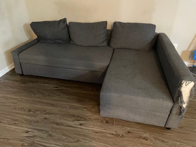 IKEA FRIHETEN Sleeper Sofa Sectional And Pull Out Bed ($75 Decatur, GA)