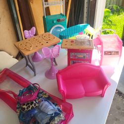 Barbie Clothes and Furniture 
