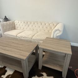 Couch Side Tables And Coffee Table 