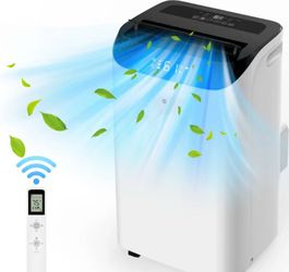 14000 BTU Portable Air Conditioners with Remote Control, 3-in-1 Free Standing Cooling AC Unit with Fan & Dehumidifier, Cools Room up to 700 sq.ft, Sma